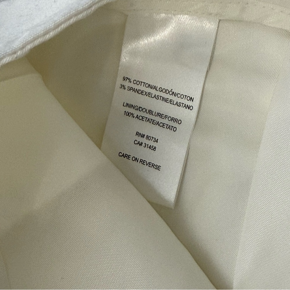 BCBGMaxAzria White Midi Pencil Skirt for Work - Picture 6 of 8